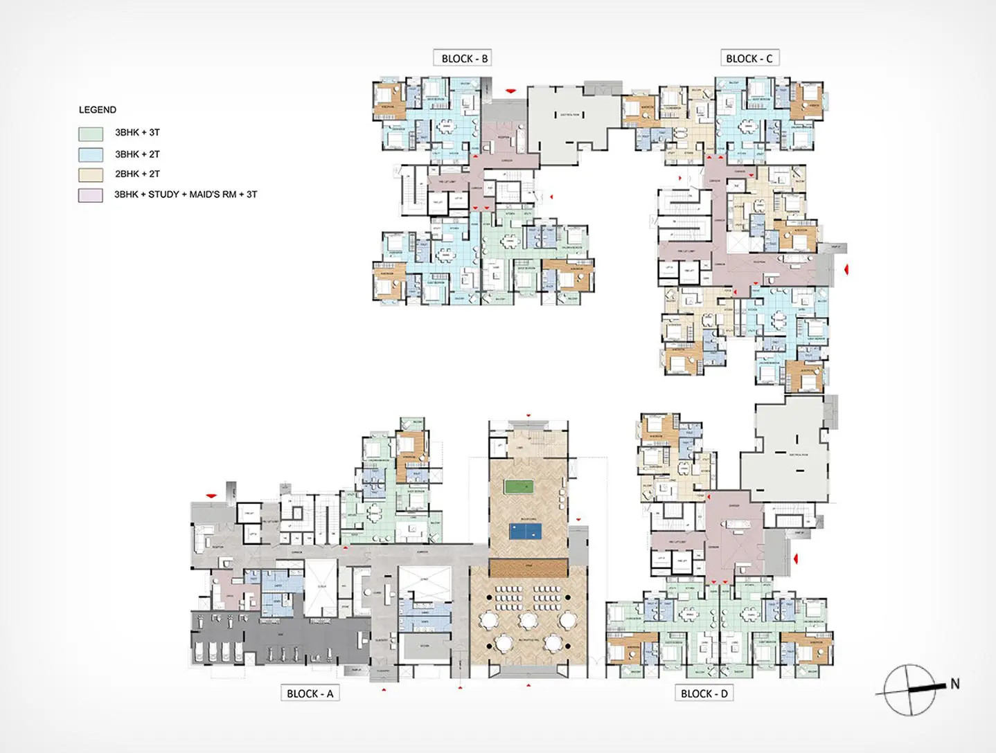 Floor Plan For Block 1