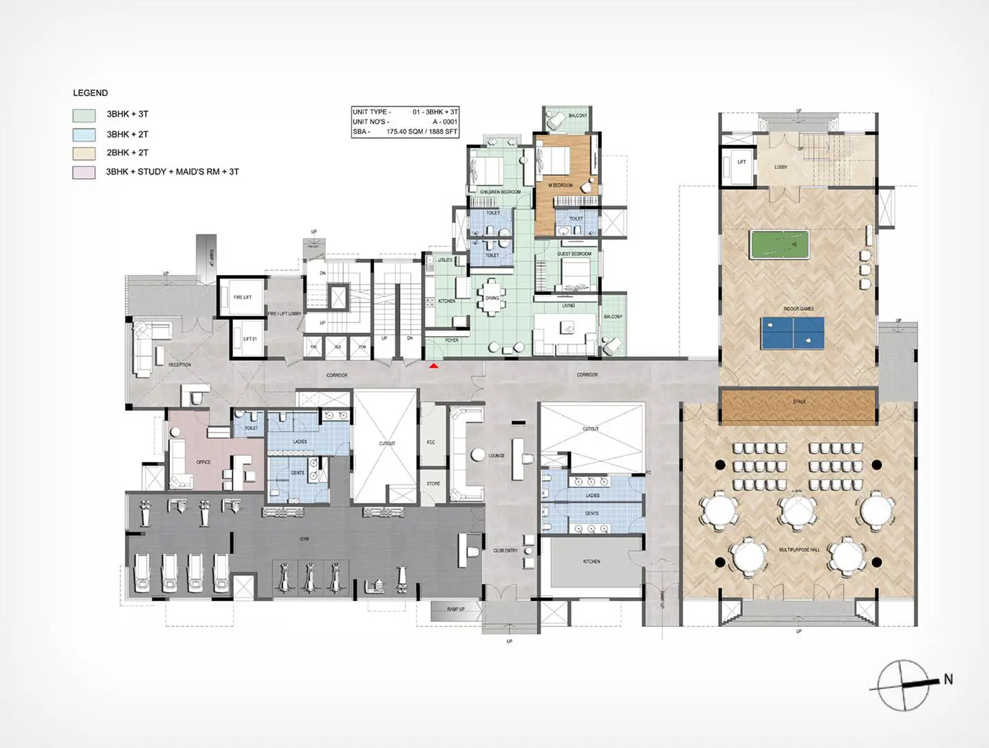 Floor Plan For Block 2