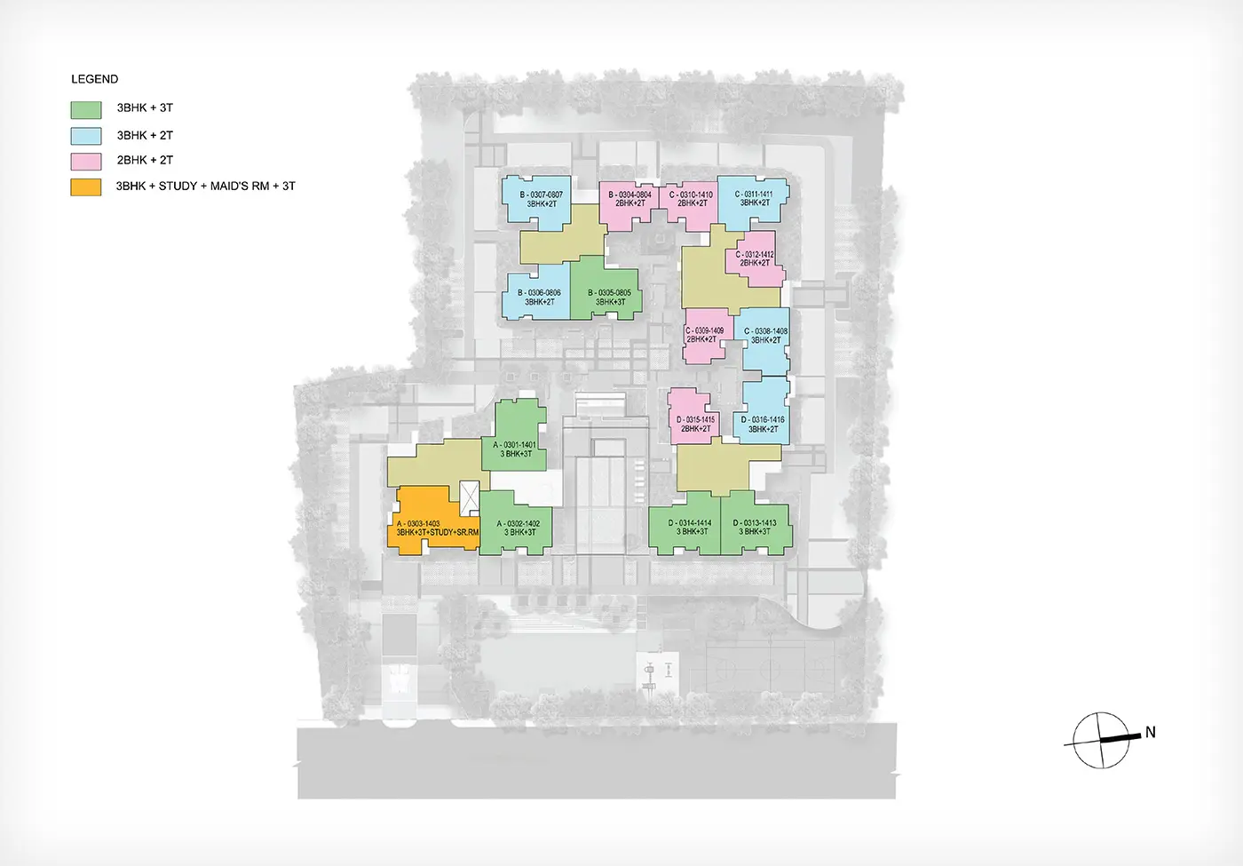 Brigade Laguna 2A Floor Plan