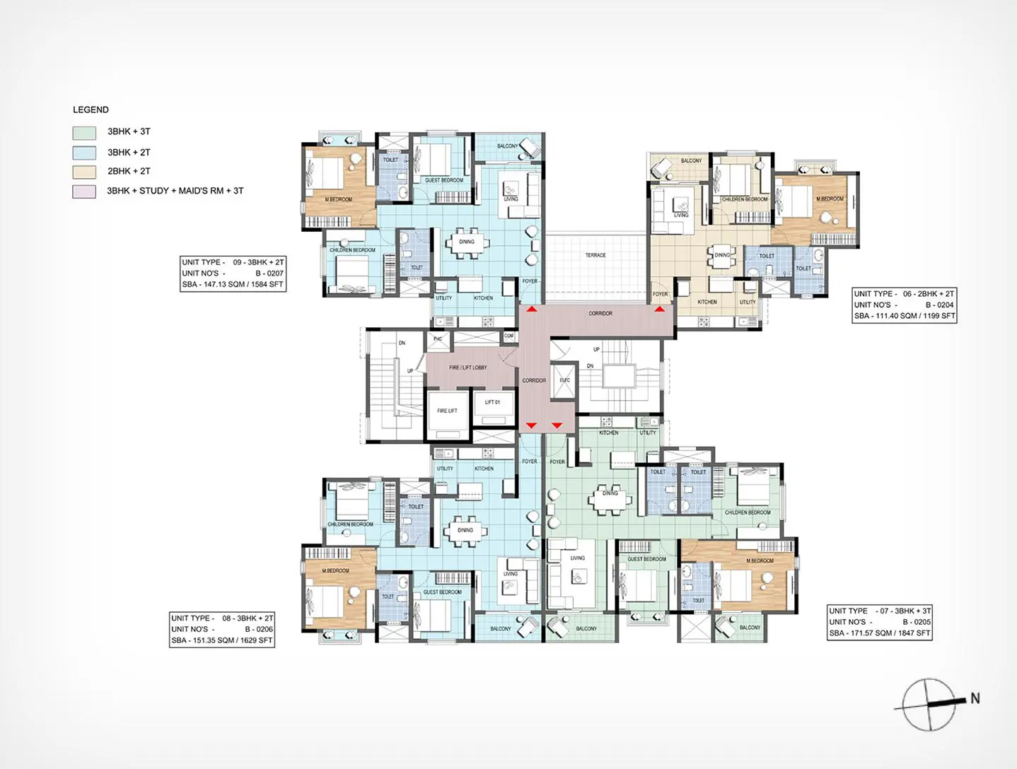 Floor Plan For Block 13