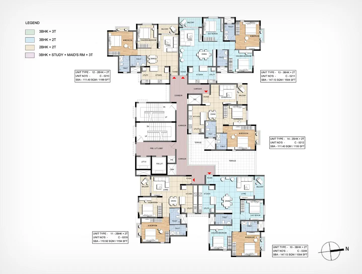 Floor Plan For Block 14